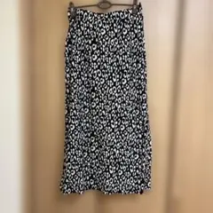 LAPOCIA レオパード柄ロングスカート 3L