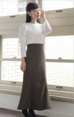 LOWRYS FARM フレアスカート　ブラウン