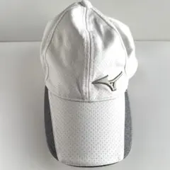 【MIZUNO】メッシュキャップ ホワイト×グレー
