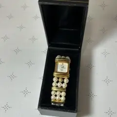 【美品】レディース　ゴールドパール　腕時計