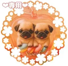 フラットポーチ♡わんこ＆にゃんこ
