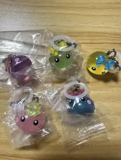 匿名配送★ほっぺちゃん めじるしアクセサリー ガチャガチャ　5種セット