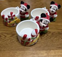 Disney ミニーマウス クリスマス ミニカップ 3個セット　ヴィンテージ