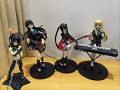 けいおん!! SQフィギュア 4体セット 中野梓／秋山澪×2／琴吹紬