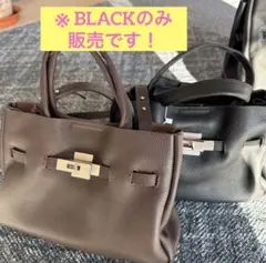【新品・未使用】本革フロントホック付きミニバッグ　ブラック