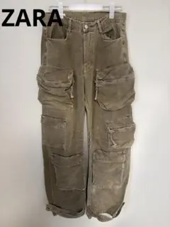 値下げ　ZARA カーゴパンツ