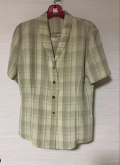 チェック柄 半袖ジャケット＆キュロット セットアップLAUTREAMONTのサムネイル
