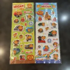ぷくぷくシール　みきゃん　愛媛県　ご当地　シール　立体シール　2種