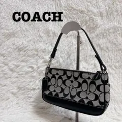 COACH ハンドバッグ アクセサリーポーチ シグネチャー ブラック
