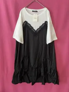 新品タグ　wcloset ビスチェレイヤード風ワンピースのサムネイル