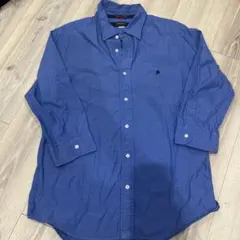 nolleys シャツ　M ブルーシャツ　コットンシャツ　　シャツのサムネイル