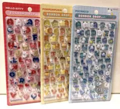 ボンドロ サンリオ アルファベット キティ ポムポムプリン ポチャッコ 3枚