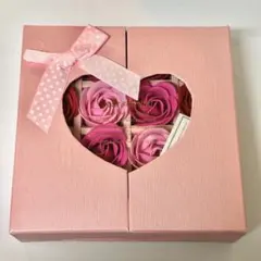 【新品】フラワーバスギフトセット ハート型ボックス