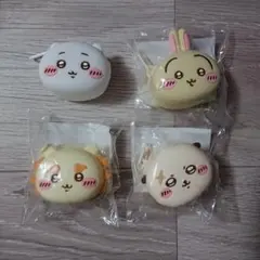 【新品未使用】ちいかわ おかおミニシリコンポーチ うさぎ シーサー ラッコ 4個