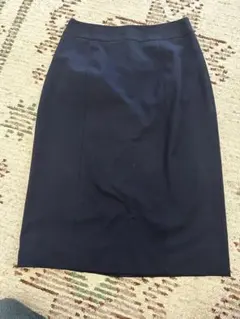 LAUTREAMONT ネイビー スーツスカート 膝下 38 レディース