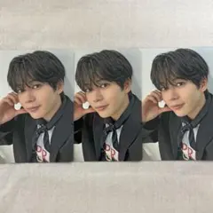 なにわ男子 長尾謙杜アシンメトリー　Black Nightmare トレカ3枚