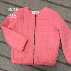 kidsRusサイズ95軽量アウター重ね着にも◎ピンクジャケットブルゾン