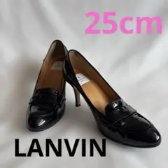 LANVIN ランバンオンブルー 黒 エナメルパンプス 25cm ピンヒールのサムネイル