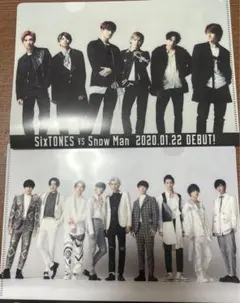 SixTONES SnowMan クリアファイル2点