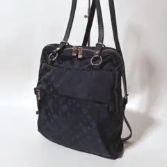 russet ラシット 2WAYショルダーバッグ リュック ネイビー ×金 軽量