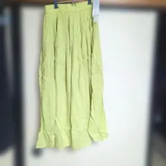 Samansa Mos2 blue インド綿フレアスカート