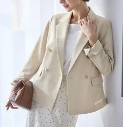 新品 OLUN linen blend jacket/リネンブレンドジャケット - メルカリ