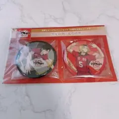 ハイキュー 箔押しビッグ缶バッジセット 10周年記念 孤爪研磨 黒尾鉄朗