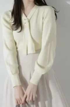 PROPORTION BODY DRESSING ボウタイリボンカーディガン