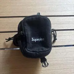 Supreme ブラック ミニショルダーバッグ