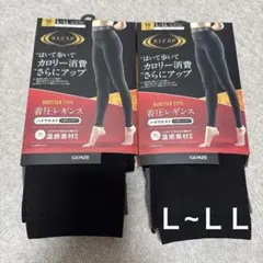 RIZAP 着圧レギンス ブースタータイプ 【ハイウエスト】L-LL 2枚