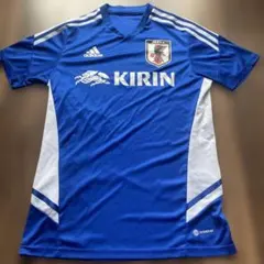 M サッカー日本代表　トレーニングシャツ　KIRIN入り