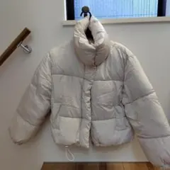 ホワイト中綿ブルゾン