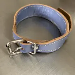 Used. 青紫レザー ブレスレット