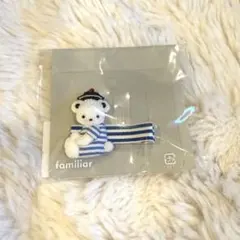 ☆新品未使用☆ファミリア 限定ピンブローチ 赤チェック クマ 70周年