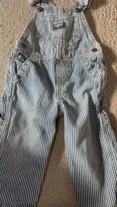 最終値下げ‼️古着OshKosh B'gosh ストライプオーバーオール