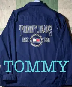 TOMMY JEANS ネイビー コーチジャケット