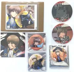 銀魂　吉原大炎上　スクエア箔押しカード　缶バッジ　コースター　沖田総悟　ラベル