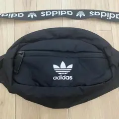 日本未発売 adidas ウエストポーチ 希少 海外モデル ボディバッグ 黒