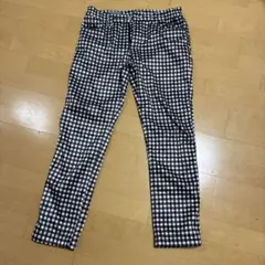 フィラゴルフ　裏起毛チェックパンツ