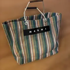 マルニ　ストライプ　バッグ　中敷付きのサムネイル