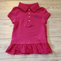 Polo Ralph Lauren フリルポロシャツ 4/4T ピンク