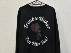 タフィー　Tom and Jerry スウェット トレーナー ブラック　刺繍のサムネイル