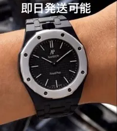 スウォッチ× オーデマピゲ ロイヤルポップ用 ベルトバンド ブラック 12