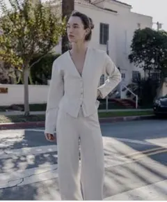 【新品未使用】ZARA ソフトボタンジャケットのサムネイル