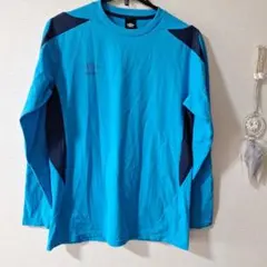 umbro アンブロ 長袖プラクティスシャツ 青