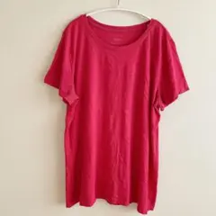 ソノマ Tシャツ クルーネック 半袖 無地 XL 赤 コットン お出かけのサムネイル