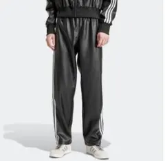 adidas フェイクレザー ファイヤーバード トラックパンツ