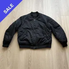 ユニクロ MA‐1ブルゾン ブラック L