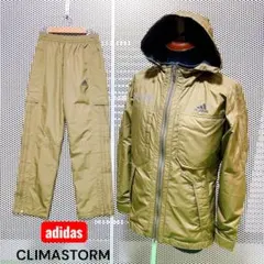  CLIMASTORM 裏フリース セットアップ カーキ J/S上下 adidas CLIMASTORM 裏フリース セットアップ カーキ J/S上下 - メルカリ
