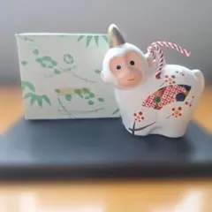 干支 置物 申 猿 陶器 縁起物